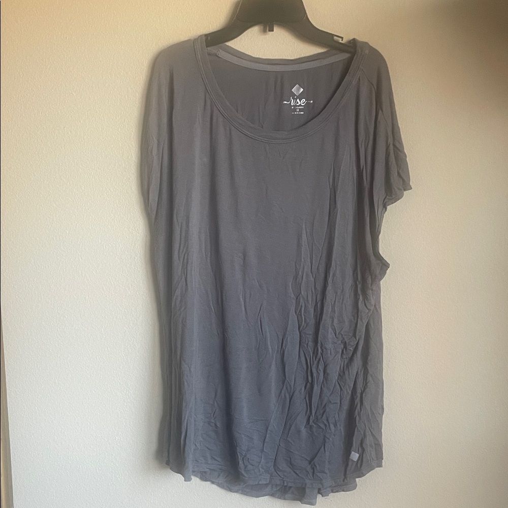Rise by LuLaRoe Charcoal Gray Top size 1X
